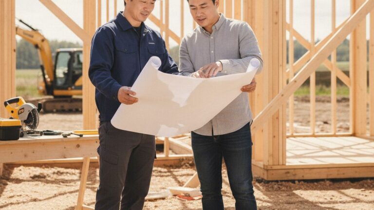 How does construction financing work for a first-time buyer?